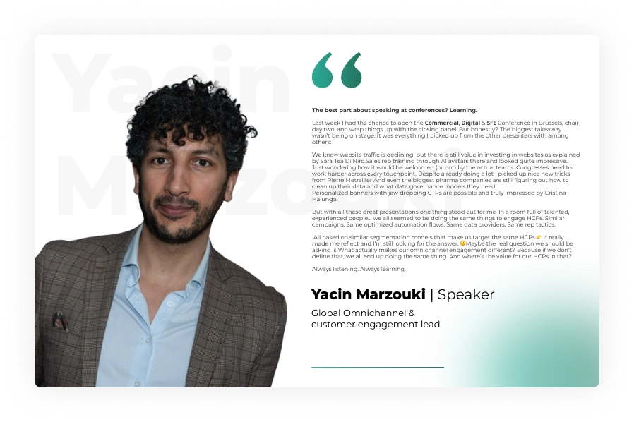 Yacin Marzouki Testimonial